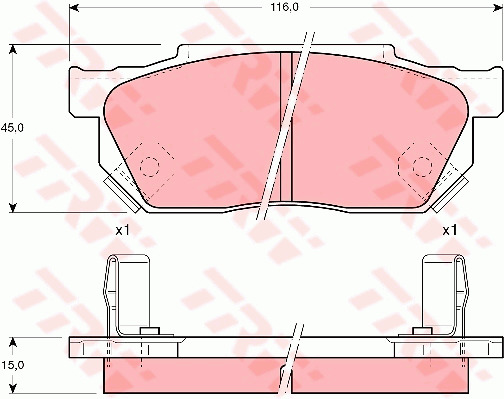 Jarrupalasarja, levyjarru TRW GDB325