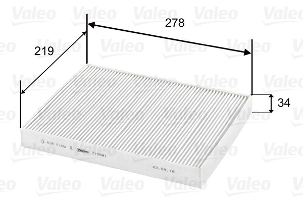 Raitisilmasuodatin VALEO 715581