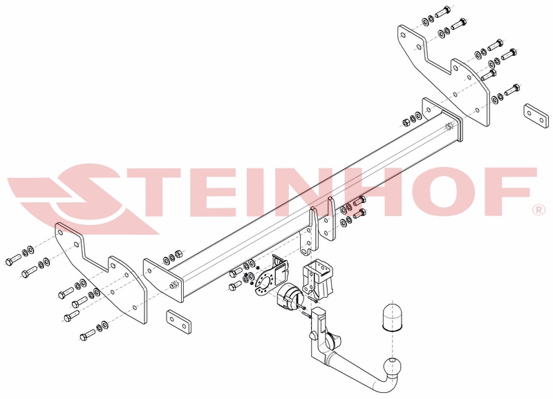 Vetokoukku STEINHOF STT-152 Toyota Hilux '15-