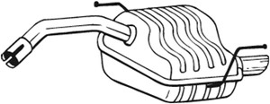 Takaäänenvaimentaja, ALFA ROMEO 147, 46739676, 46798031, 46816690