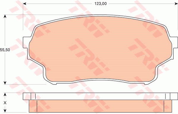 Jarrupalasarja, levyjarru TRW GDB3490