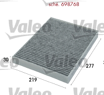 Raitisilmasuodatin VALEO 698768