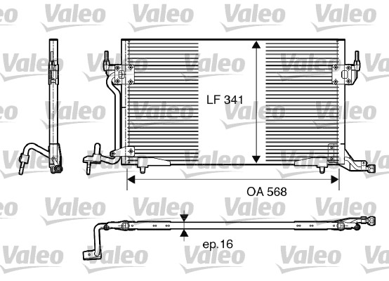 Lauhdutin, ilmastointilaite VALEO 817230