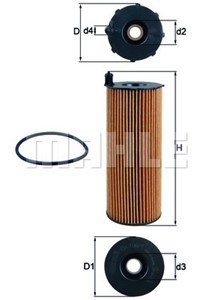 Öljynsuodatin, LAND ROVER RANGE ROVER III, RANGE ROVER SPORT I, 6H4Q6744AA, 70308198, LR002338