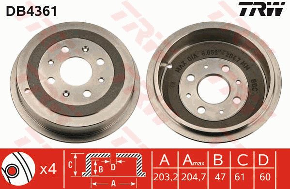 Jarrurumpu TRW DB4361