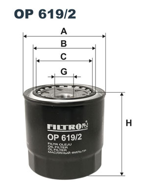 Öljynsuodatin FILTRON OP 619/2