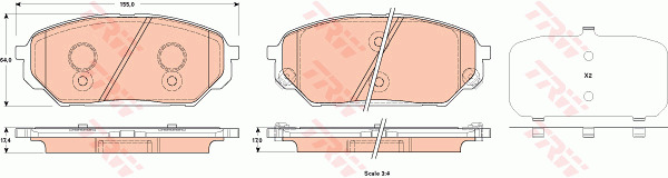 Jarrupalasarja, levyjarru TRW GDB3527