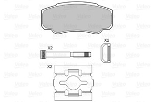 Jarrupalasarja, levyjarru, Taka-akseli, CITROËN,FIAT,PEUGEOT, 425246, 4252-46, 425247, 4252-47, 425468, 4254-68, 71752985, 71772527, 773
