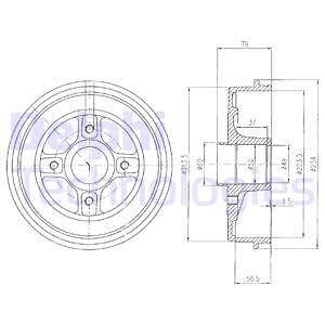 Jarrurumpu DELPHI BF281