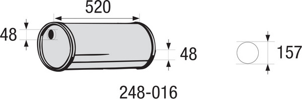 Keskiäänenvaimennin, yleismalli BOSAL 248-016