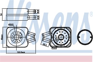Öljynjäähdytin, moottoriöljy, AUDI,FORD,SEAT,SKODA,VOLVO,VW, 068 117 021, 068 117 021B, 068.117.021 B, 068117021A, 068117021BV, 06811702