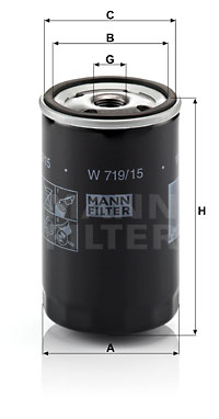 Öljynsuodatin MANN-FILTER W 719/15