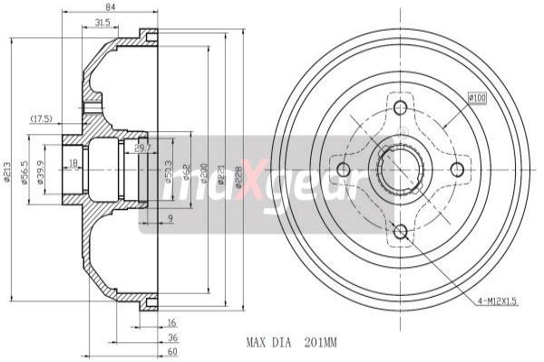 Jarrurumpu MAXGEAR 19-0826