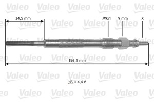Hehkutulppa, ALFA ROMEO,CHEVROLET,CHRYSLER,CITROËN,FIAT,LANCIA,OPEL,PEUGEOT,VAUXHALL, 1214090, 1826357, 47830-30390, 47830-30391, 552100