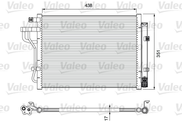 Lauhdutin, ilmastointilaite VALEO 814399