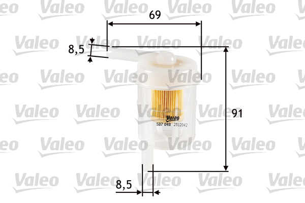 Polttoainesuodatin VALEO 587048