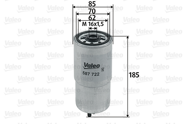Polttoainesuodatin VALEO 587722