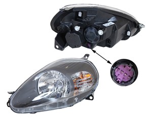 Ajovalo, Vasen, ABARTH GRANDE PUNTO, FIAT GRANDE PUNTO, PUNTO Skåp/halvkombi, 000051833191, 51833191