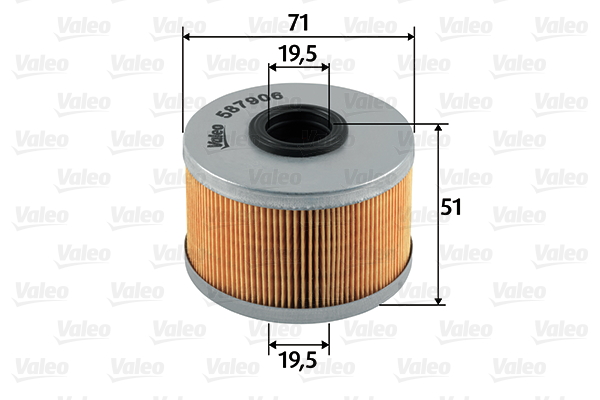 Polttoainesuodatin VALEO 587906