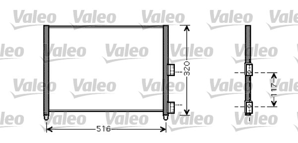 Lauhdutin, ilmastointilaite VALEO 818020