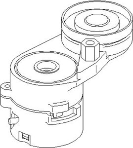 Hihnankiristin, moniurahihna, AUDI 80, 80 Avant, A4, A4 Avant, A6, A6 Avant, A8, SKODA SUPERB I, VW PASSAT, PASSAT Variant, 078 903 133A