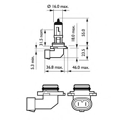 Kaukovalopolttimo PHILIPS 9006PRB1
