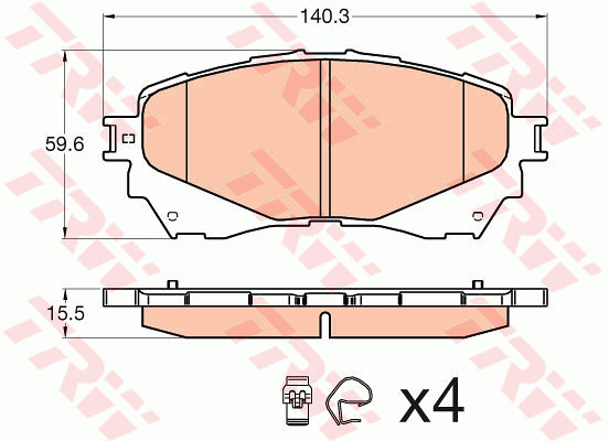 Jarrupalasarja, levyjarru TRW GDB3580