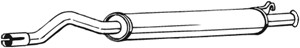Keskiäänenvaimentaja, AUDI 80 B4 Avant, 80 B4 Sedan, 8A0253409AB, 8A0253409F