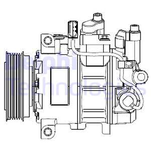 Kompressori, ilmastointilaite DELPHI CS20474