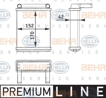Lämmityslaitteen kenno HELLA 8FH 351 312-521