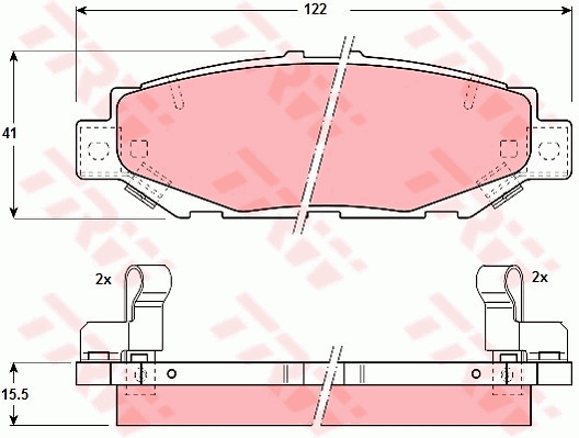 Jarrupalasarja, levyjarru TRW GDB1185