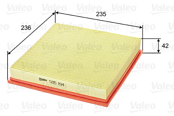Ilmansuodatin VALEO 585194