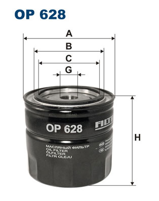 Öljynsuodatin FILTRON OP 628