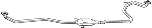 Keskiäänenvaimentaja, TOYOTA YARIS, 174100Q020, 174100Q021, 174100Q022, 174100Q030, 174100Q031