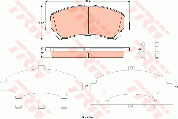 Jarrupalasarja, levyjarru TRW GDB3521