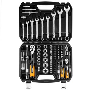 Työkalusarja 82 pcs, 1/2", 1/4" , CRV, Universal