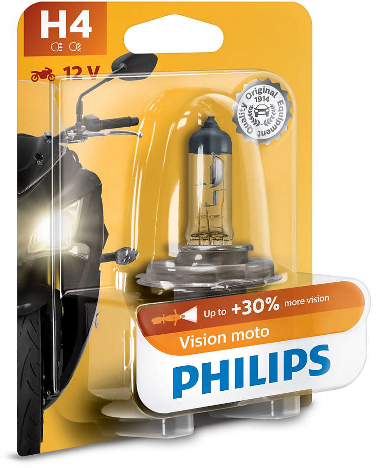 Halogeeni poltin PHILIPS VISION MOTO 12V H4 55W