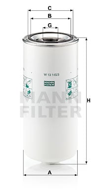 Öljynsuodatin MANN-FILTER W 13 145/3