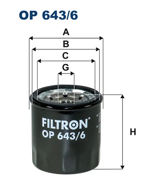 Öljynsuodatin FILTRON OP 643/6