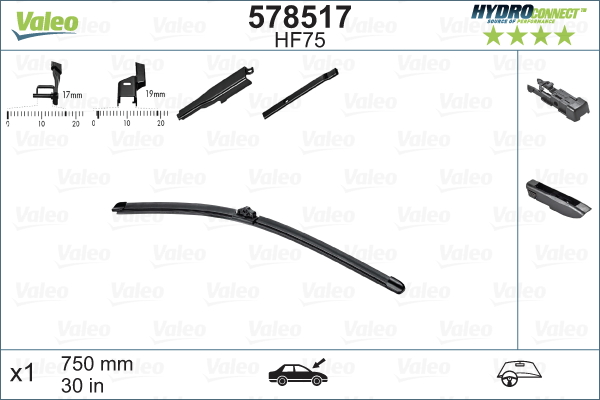 Pyyhkijänsulka VALEO 578517