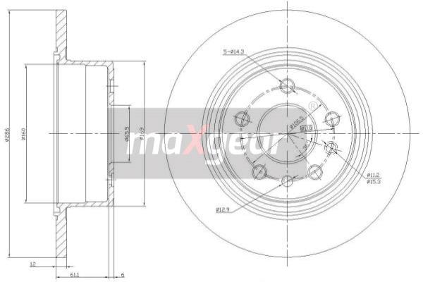 Jarrulevy MAXGEAR 19-0738