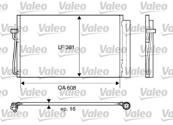 Lauhdutin, ilmastointilaite VALEO 817851
