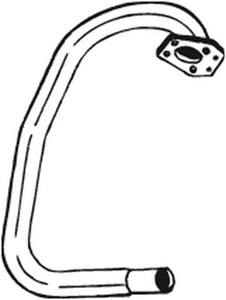 Pakoputki, Edessä, VW TRANSPORTER Buss III, TRANSPORTER Flak/chassi III, TRANSPORTER Skåp III, 068251171B, 068251171E