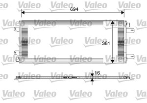 Kondensaattori, ilmastointilaite, OPEL,RENAULT,VAUXHALL, 4401424, 4415071, 7701057122, 9109424, 93179746