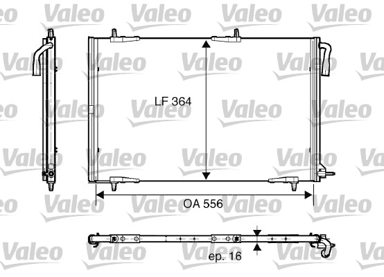 Lauhdutin, ilmastointilaite VALEO 818001