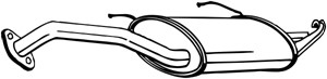 Takaäänenvaimentaja, NISSAN 100NX, 2010057Y70, 2010057Y71