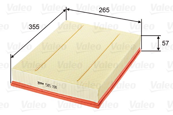 Ilmansuodatin VALEO 585198