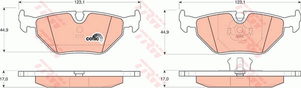 Jarrupalasarja, levyjarru TRW GDB917