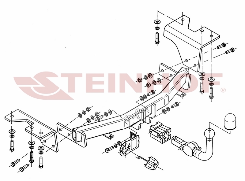 Vetokoukku STEINHOF STT-211 Toyota Verso 09'-
