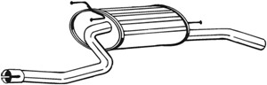 Takaäänenvaimentaja, SUZUKI BALENO Kombi, 1430060GV1, 1430063G20, 1430063G30, 1430063G52, 1430063G60, 1430063G80